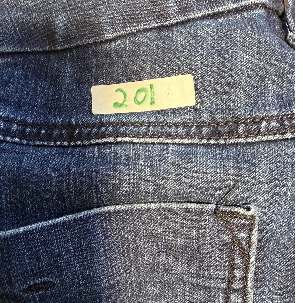 Womens 14 Bootcut Jeans Seven7 Dark Blue Tummyless High Rise Stretch Denim - Picture 14 of 14